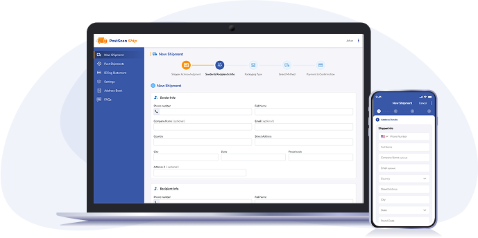 PostScan Ship-Create Shipping Labels in Seconds
